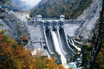 The Dashidaira Dam in Japan