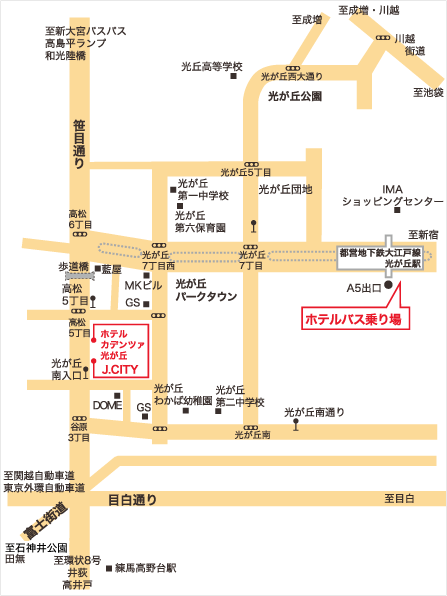 会場周辺の地図