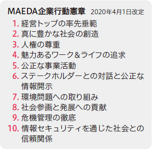 MAEDA企業行動憲章