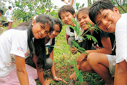 Tree-planting activities in Cambodia