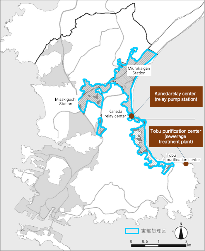 ■Miura City Public Sewerage (for East Area Treatment District) district