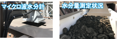 マイクロ波水分計/水分量測定状況