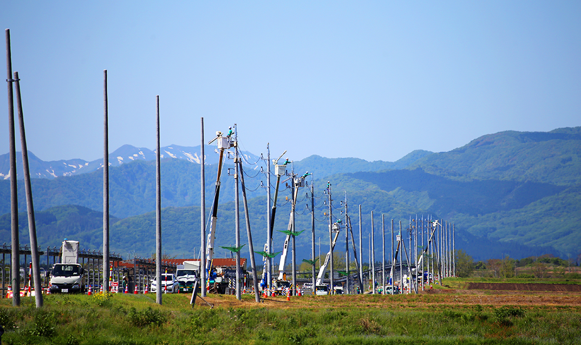 日本屈指の風力発電の適地・八峰町