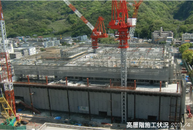 高層階施工状況 2011/4