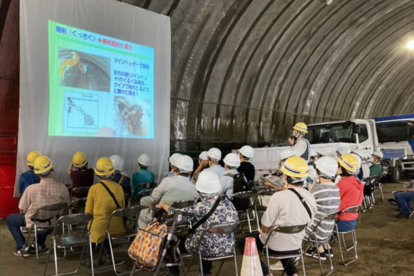 住民現場説明会の様子