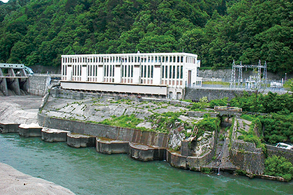 Conceptual rendering of the completed Toyomi Hydroelectric Power Plant (Japan)