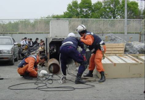 東京消防庁、消防救助機動部隊内 立川訓練場にて