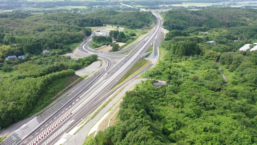 常磐自動車道　双葉インターチェンジ工事